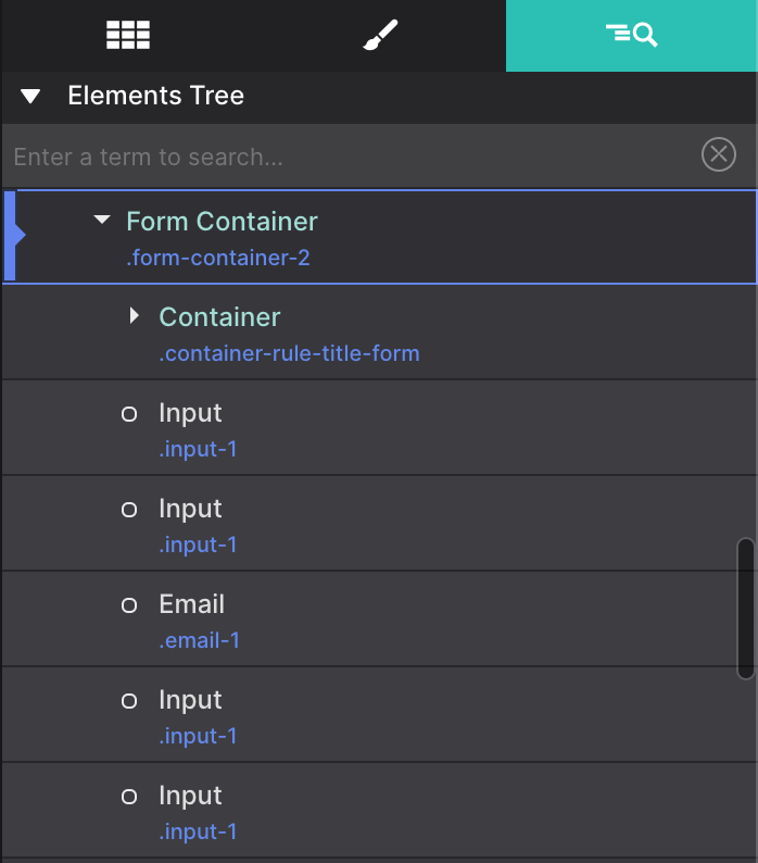 Form Element Structure